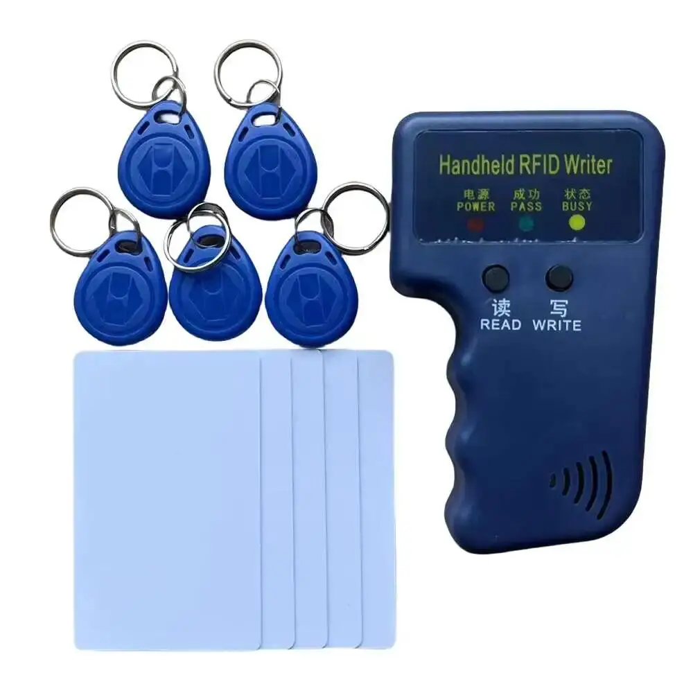 125KHz ID Handheld EM4100 TK4100 RFID Duplicator Copier EM4305 T5577 5200 Rewritable Keyfobs Tags Programmer Reader