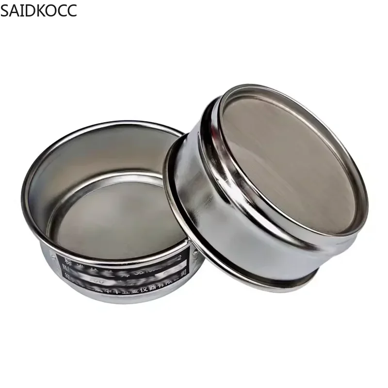 SAIDKOCC 6 سنتيمتر غربال 304 الفولاذ المقاوم للصدأ مختبر غربال قياسي 50 60 80 100 150 200 شبكة #3