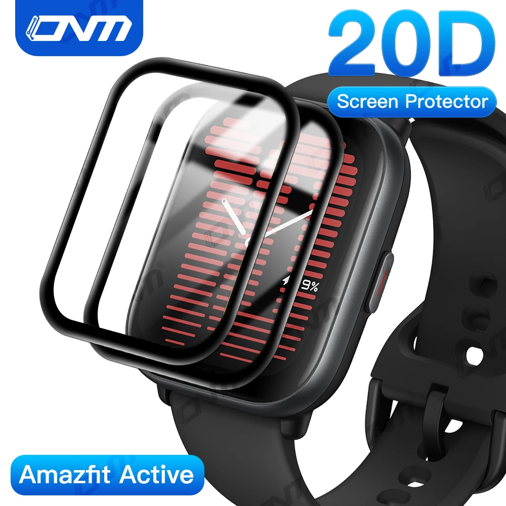 

20D Screen Protector for Amazfit Active Anti-scratch Film for Amazfit Active Full Coverage Ultra-HD Protective Film (Not Glass)