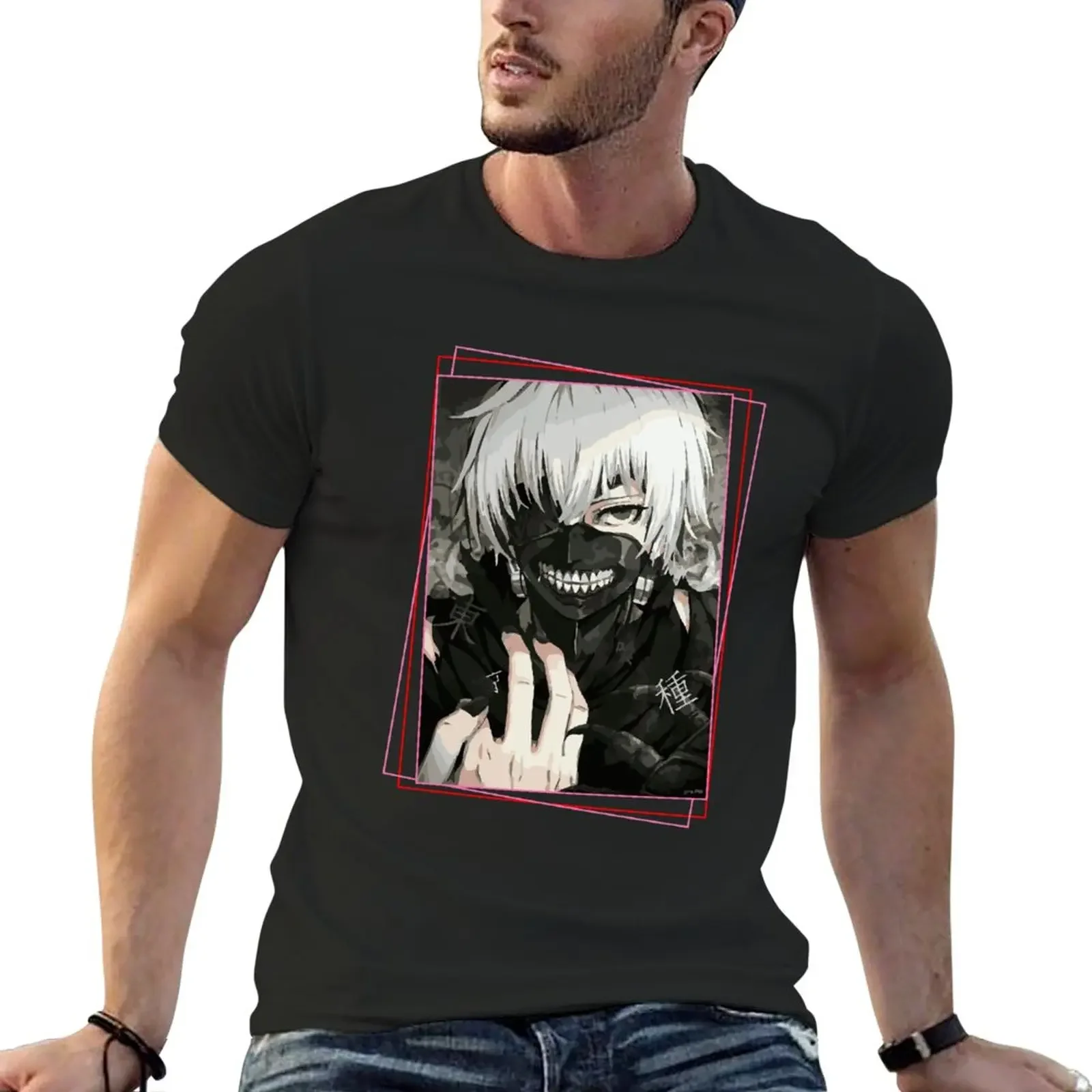 Kaneki Ken T-Shirt for a boy summer top t shirts for men graphic