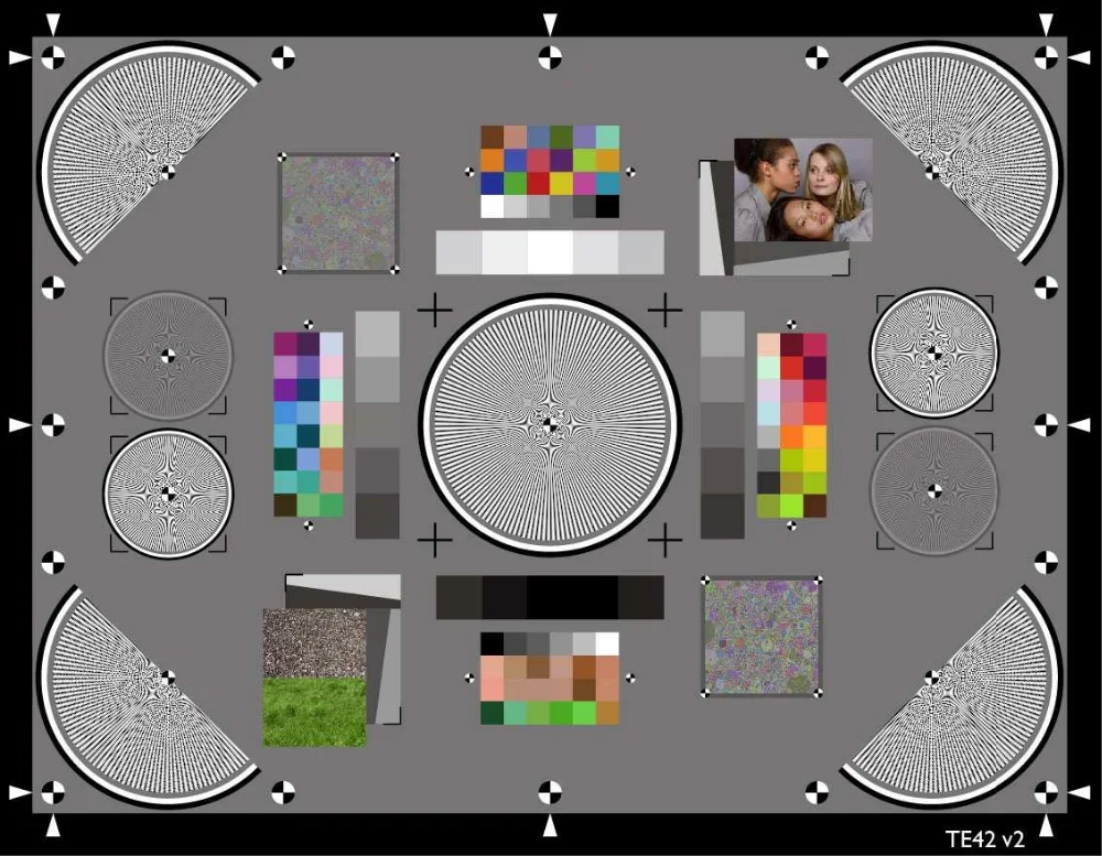 2026 3nh TE246 4 Quadrant Sector Star Camera Test Chart for Adjustment of the Focusing Point