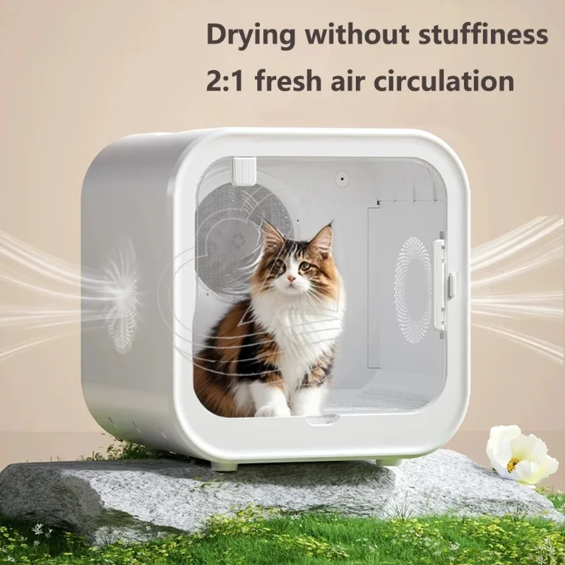 70L Large Capacity Pet Dryer Box 360° Automatic Ultra Quiet Cat Dog Hair Dryer Machine