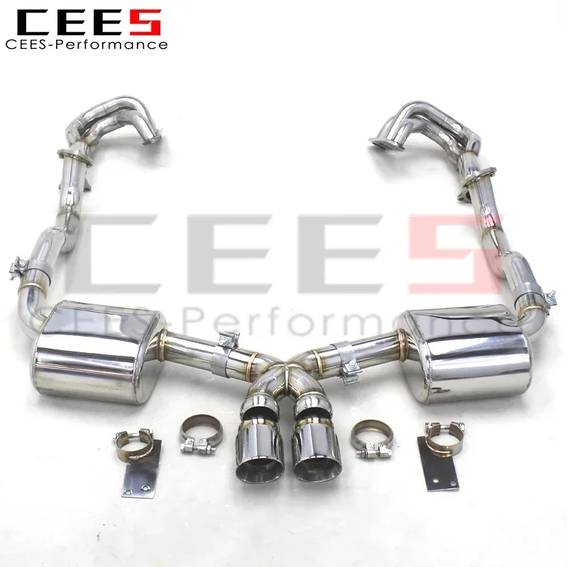 CEES Increase Engine Output and Efficiency T304 Exhaust Catback for Porsche 987/987.1 Boxster/Cayman S 3.4L 2004-2008 Exhaust