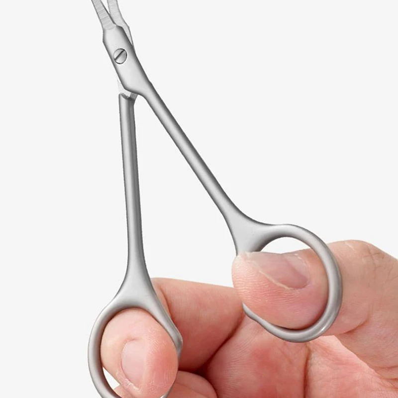 Rvs Nagelriemschaartje Dode Huid Remover Voor Nagels Art Clippers Russische Nagelschaartje Manicure Gebogen Tip Schaar