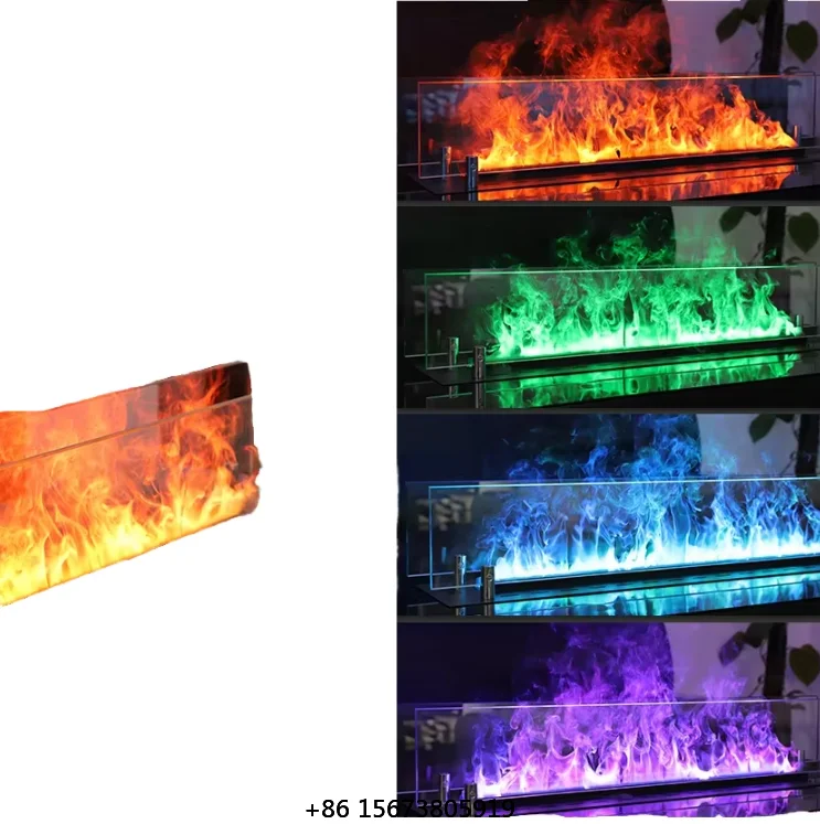 

Цветной 3D-электрокамин с эффектом водяного пара, реалистичным пламенем, пультом дистанционного управления, новым дизайном и LED-подсветкой для дома