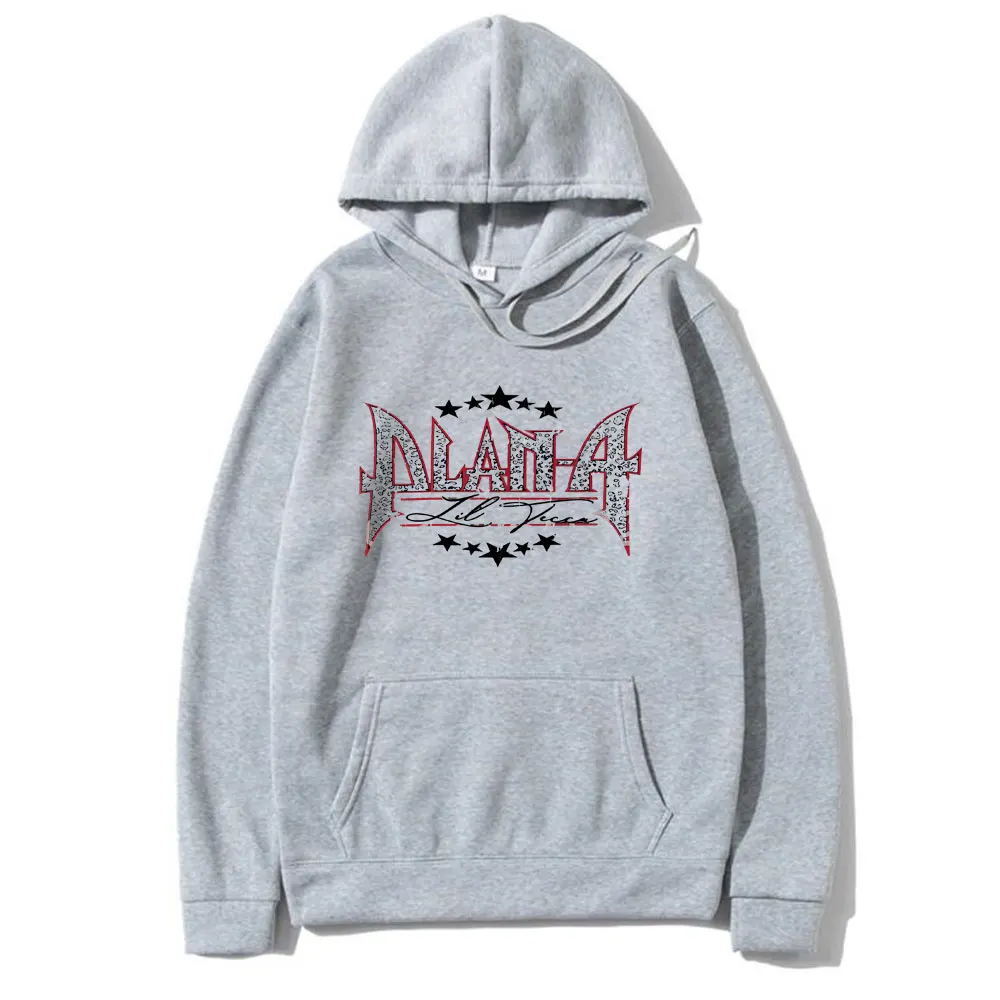 مغني الراب ليل تيكا خطة شعار معدني جرافيك هوديي الرجال النساء الملابس الهيب هوب موضة المتضخم البلوز الذكور ملابس الشارع الشهير غير رسمية