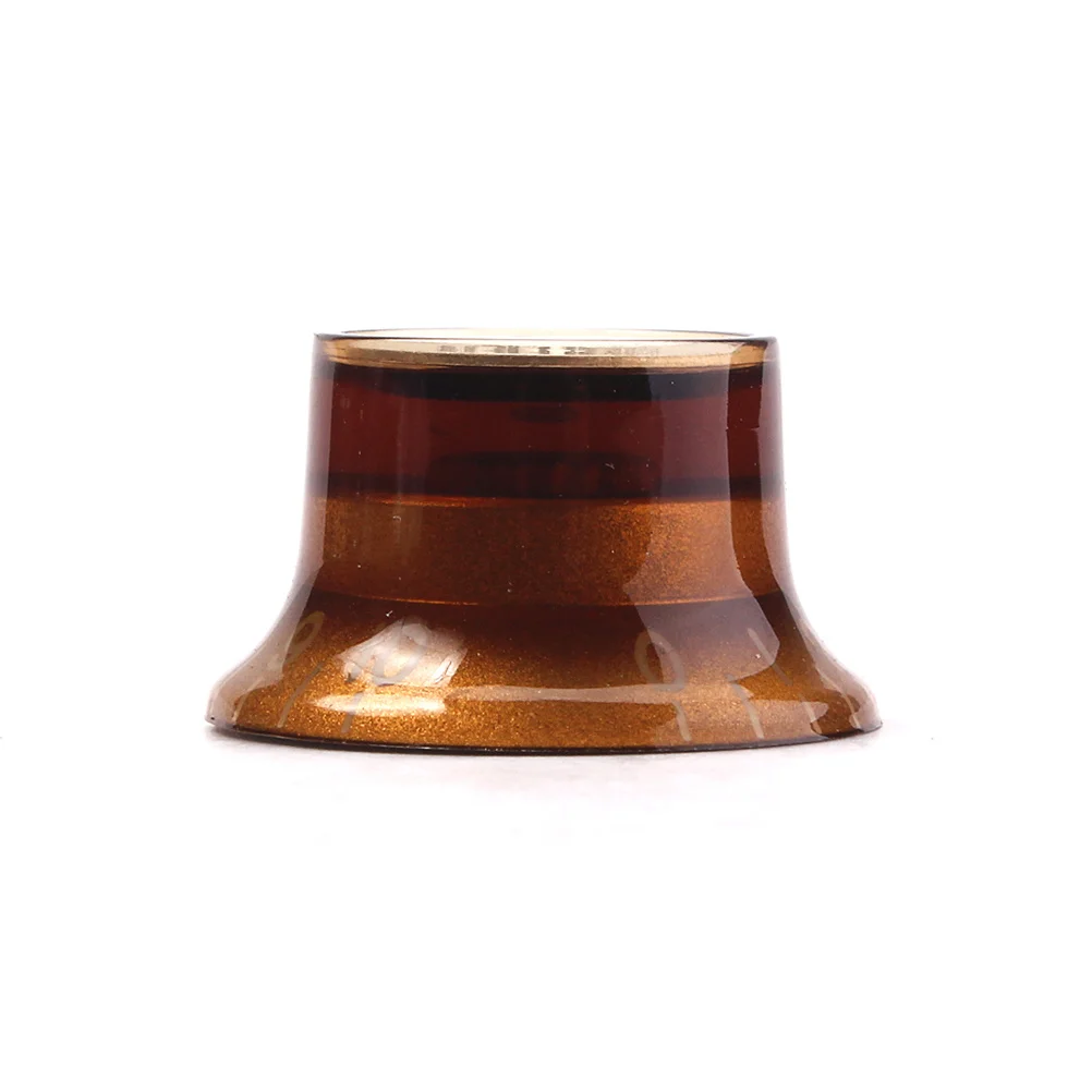 

3pcs Guitar Knob Volume Control Replacement 1V2T Flat Top Light Brown Plastic For Electric Bass Parts Accessory Instrument