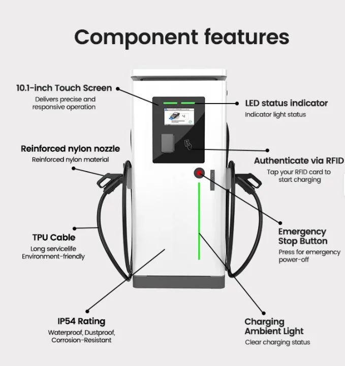 4g/Wifi Network-connected DC Charging Pile Floor-mounted Electric Vehicle CCS1/CCS2 240kW Fast Charging Station with OCPP 2.01 view 3