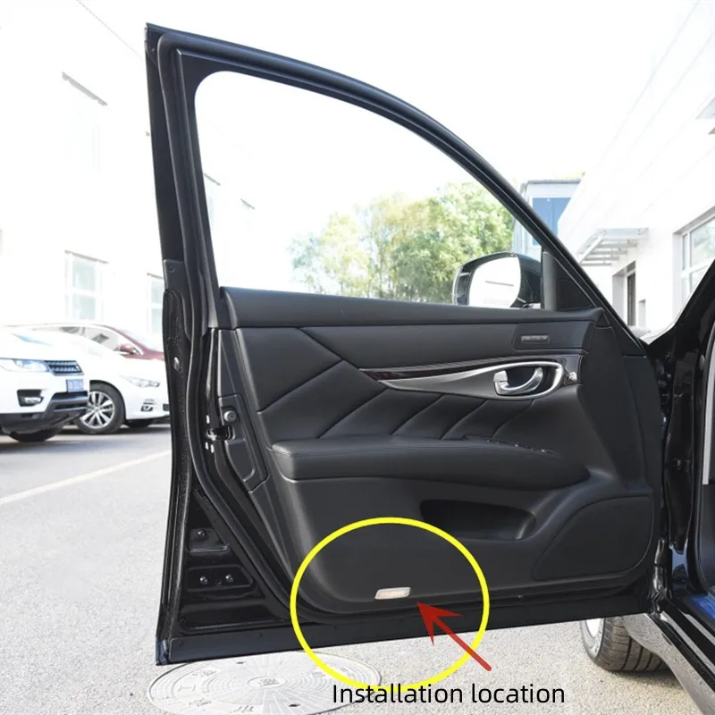 

For NISSAN Patrol Y62 Q50 Q70 QX50 FX35 QX80 G25 EX25 Car Door Light Cover Door Light Lampshade