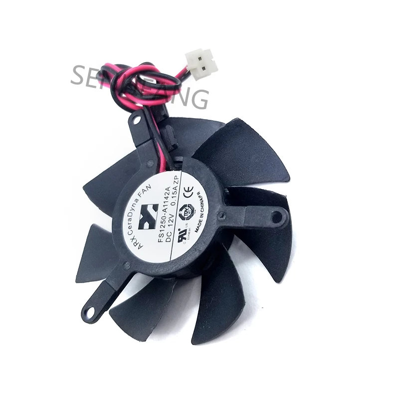 DC12V Graphics Card Cooling Fan FS1250-A1142A FS1250A1342A For ARX 0.15A 2-Lines Server Round Fan Well Tested