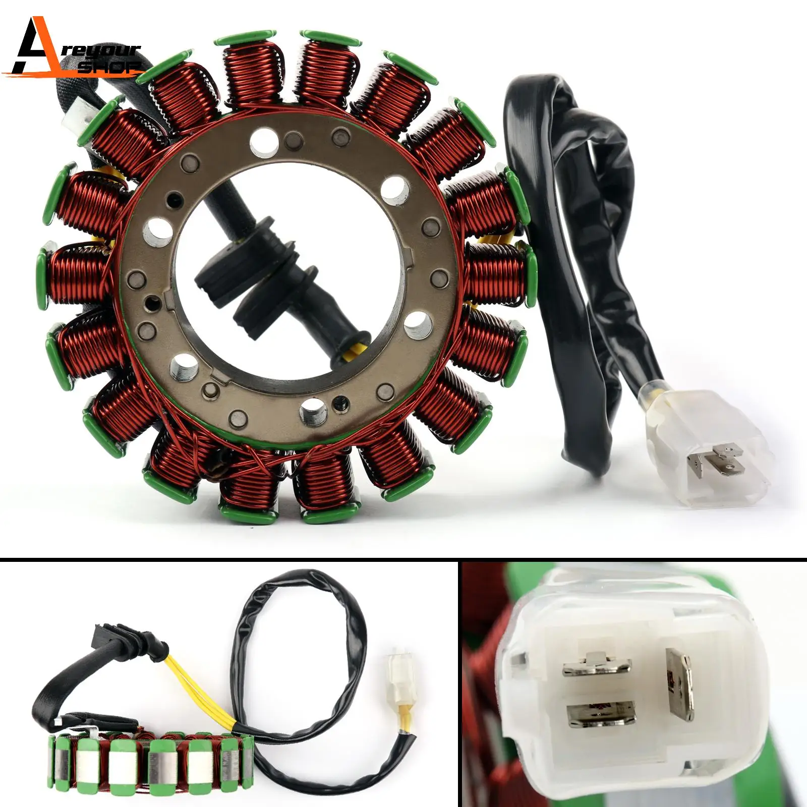 Areyourshop For Honda VT500C Shadow 500 PC08 1983-86 VT500F Shadow 500 Magneto Generator Engine Stator Coil