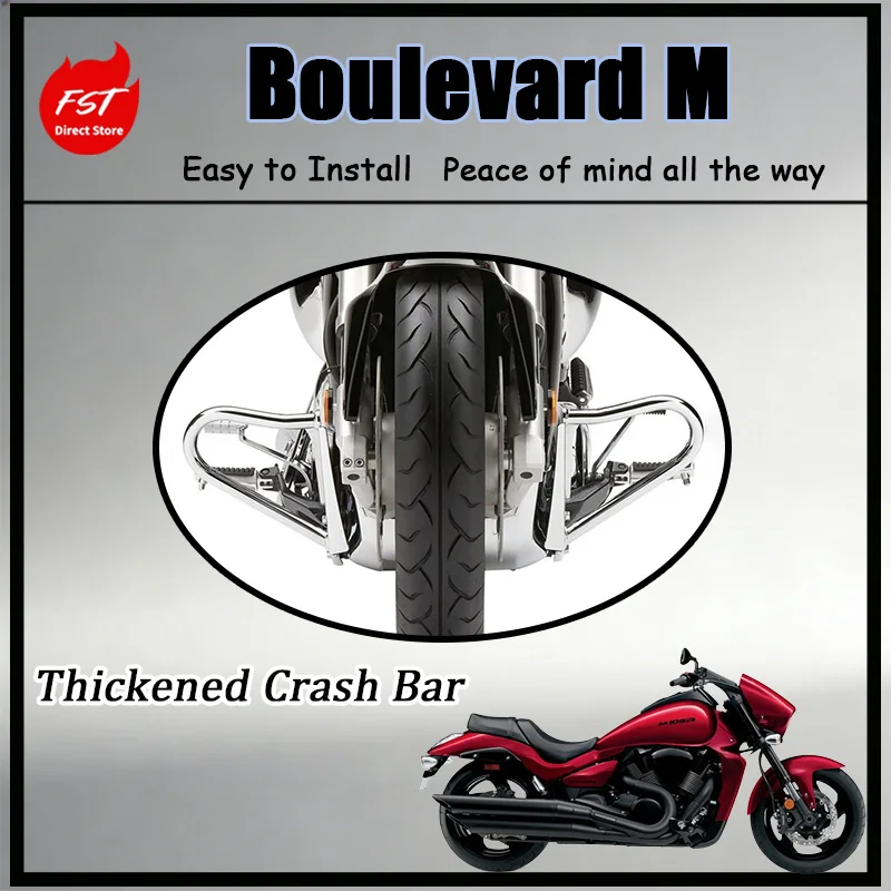 

FOR High-Strength Steel Engine Guard Crash Bar for Boulevard M109R VZR1800 Modified Protective Bracket Parts Motorcycle Safety
