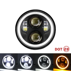 1pcs 5.75inch LED Headlight Motocycle For Harley Sportster 1200 883 Street 500 750 5-3/4