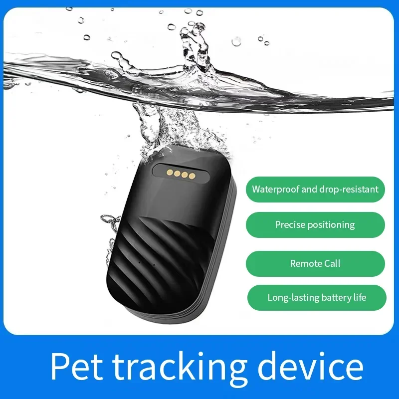 4G Pets GPS Tracker, Dog Cat Anti-lost Real Time Positioning Movement Waterproof Finder, Waterproof Electronic Geo-Fence for Dog
