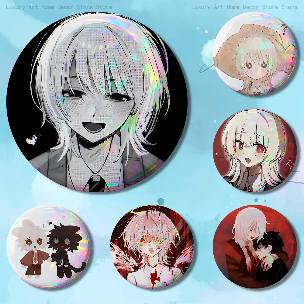 S-Saihate S-Station Game Pins 58mm Cute Cartoon Badge Handmade Brooches for Backpack Accessories