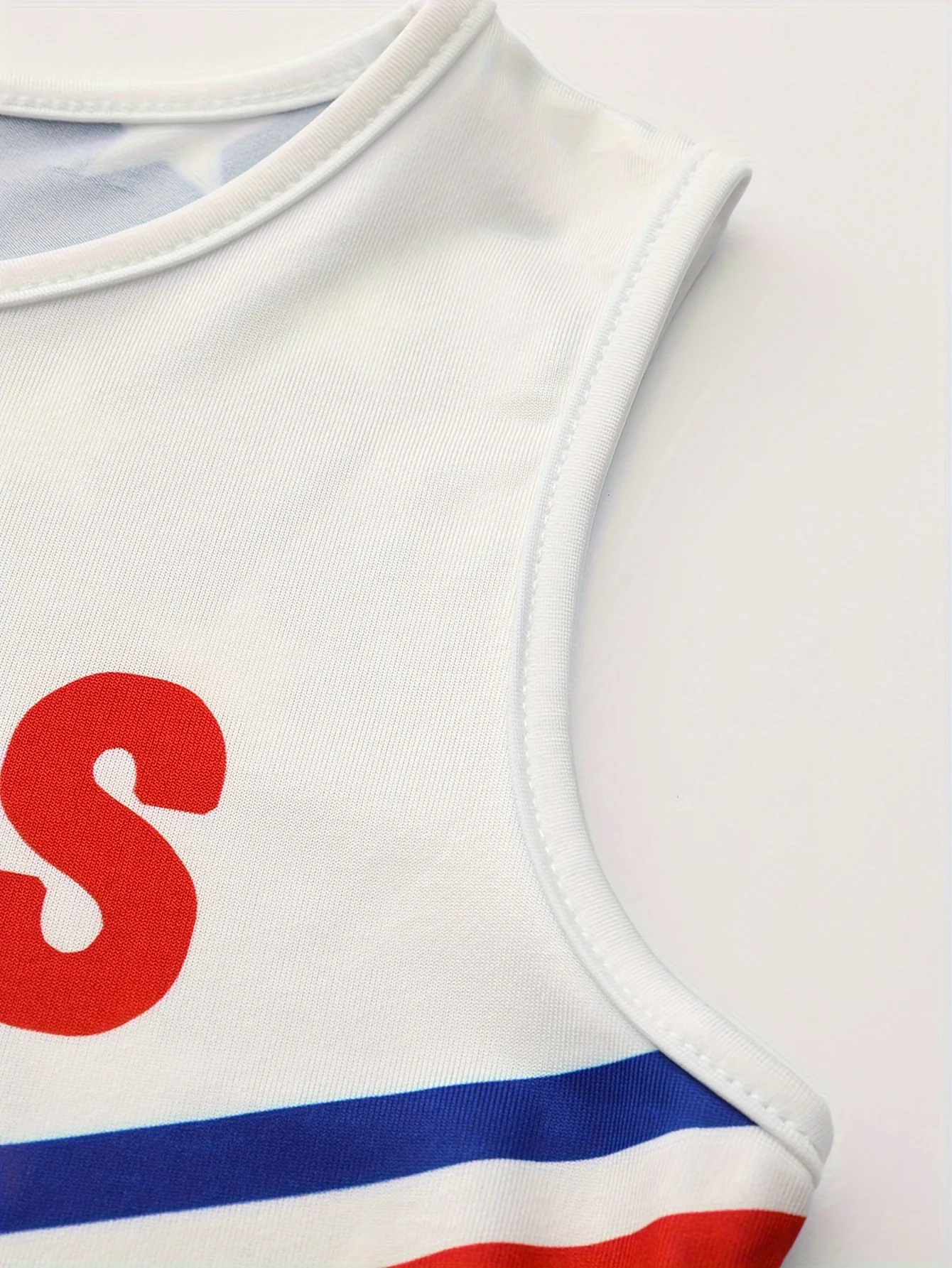 يوم الاستقلال ستار لامعة راية التشجيع فستان حلو لطيف للأطفال فستان بنات ملابس الحفلات بوم بومس البدلة