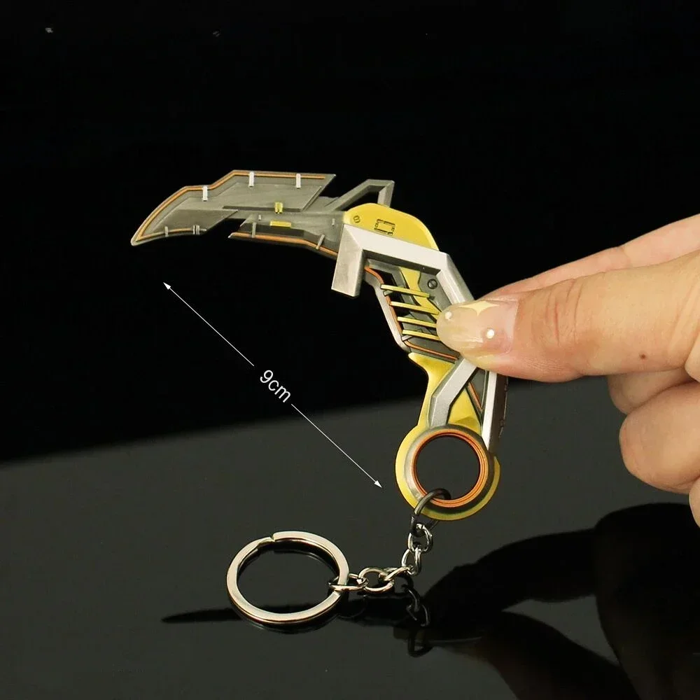 9 センチメートル Valorant キーホルダー RGX 11z プロ Karambit ゲーム周辺金属近接エージェント武器モデルデスクトップ装飾工芸品ギフトおもちゃ