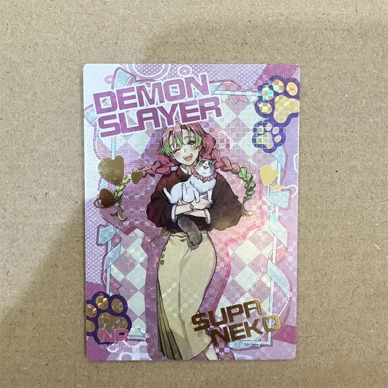 Cartes de Collection Anime Demon Slayer NR Kanroji Mitsuri Kochou Shinobu Tokitou Muichirou, jouets cadeaux de noël et d'anniversaire