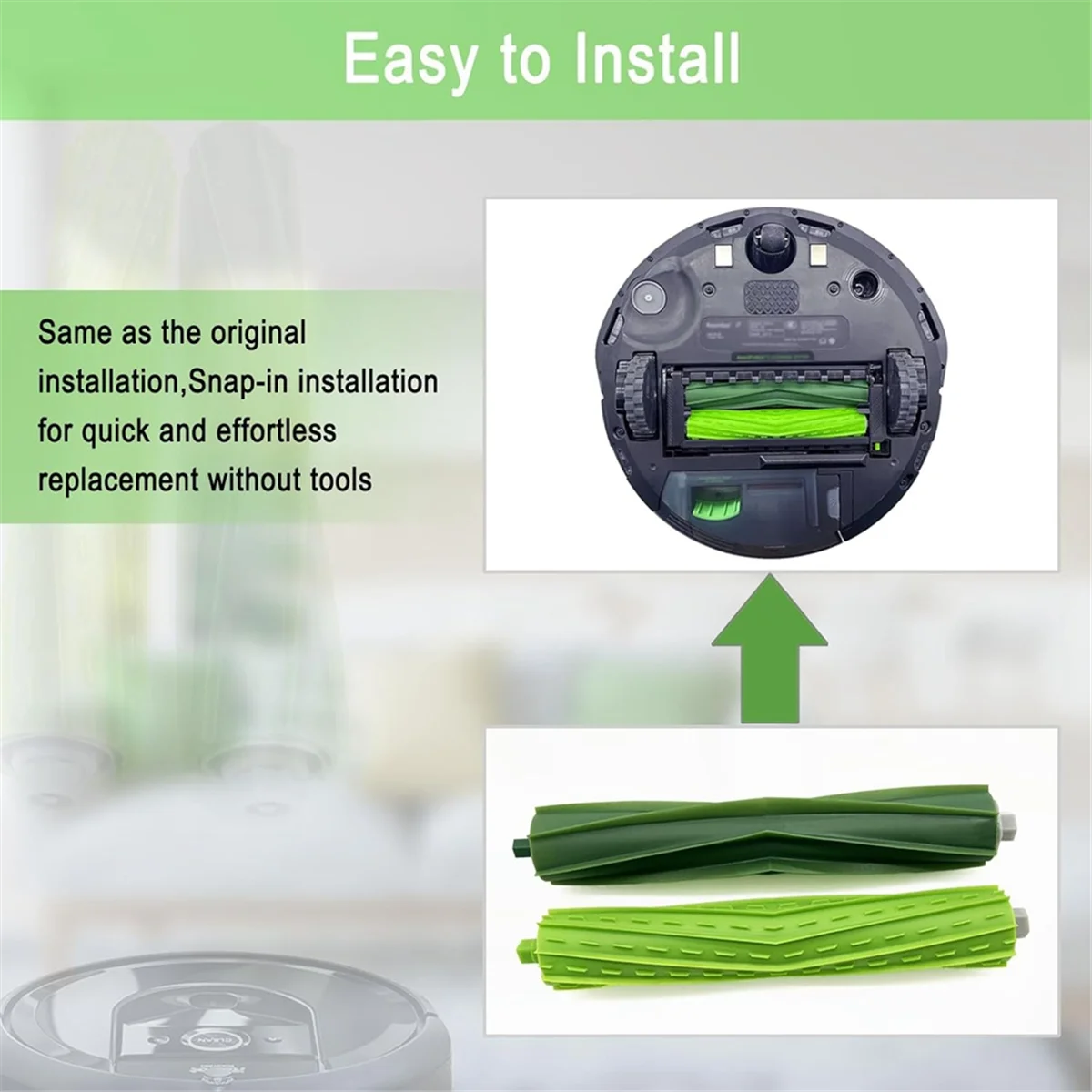 BISMZ แปรงลูกกลิ้งสําหรับ IRobot Roomba I3 I7 E5 J7 I4 I7 + I3 + I4 + I5 I5 + Combo I5 E6 E7 E & I & J Series อะไหล่เครื่องดูดฝุ่น