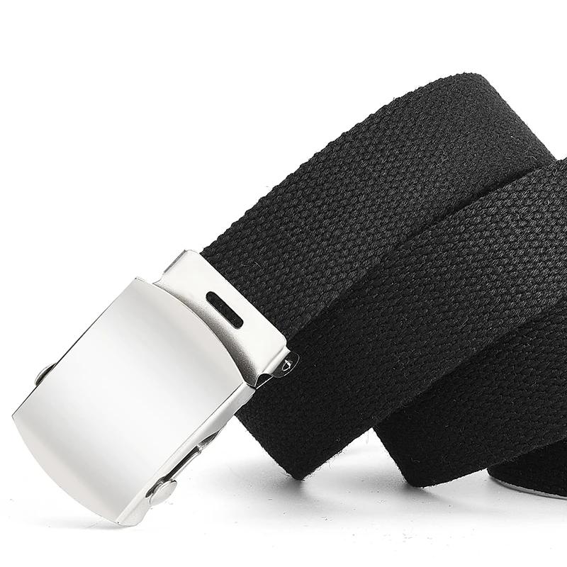 1 قطعة موضة جديدة للجنسين التكتيكية حزام خصر الجينز الذكور عادية الرجال النساء حزام قماش 3.0 سنتيمتر حزام الخصر Ceinture فام أحزمة #4