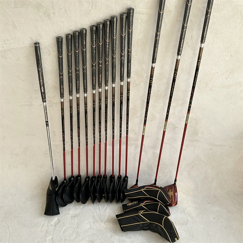 Juego completo de Golf Beres-S08 para hombre, juego de palos de Golf, conductor de Golf + madera + hierros + Putter/14 Uds. Con cubierta de cabeza