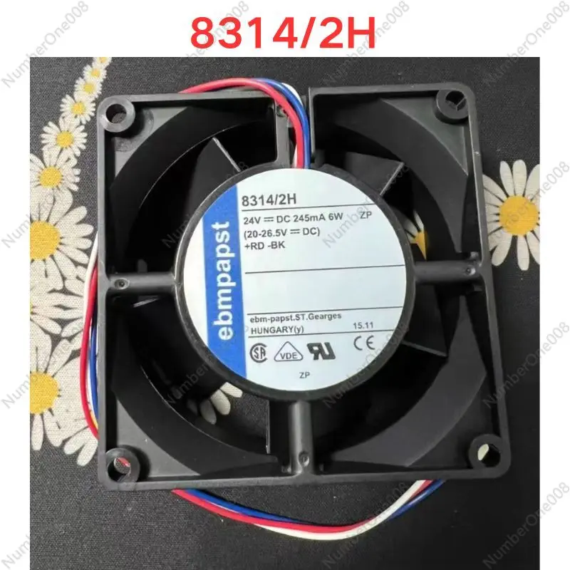 

Brand new 8314/2H German EBM fan 8032 24V Lenz frequency converter 6W imported cooling fan papst