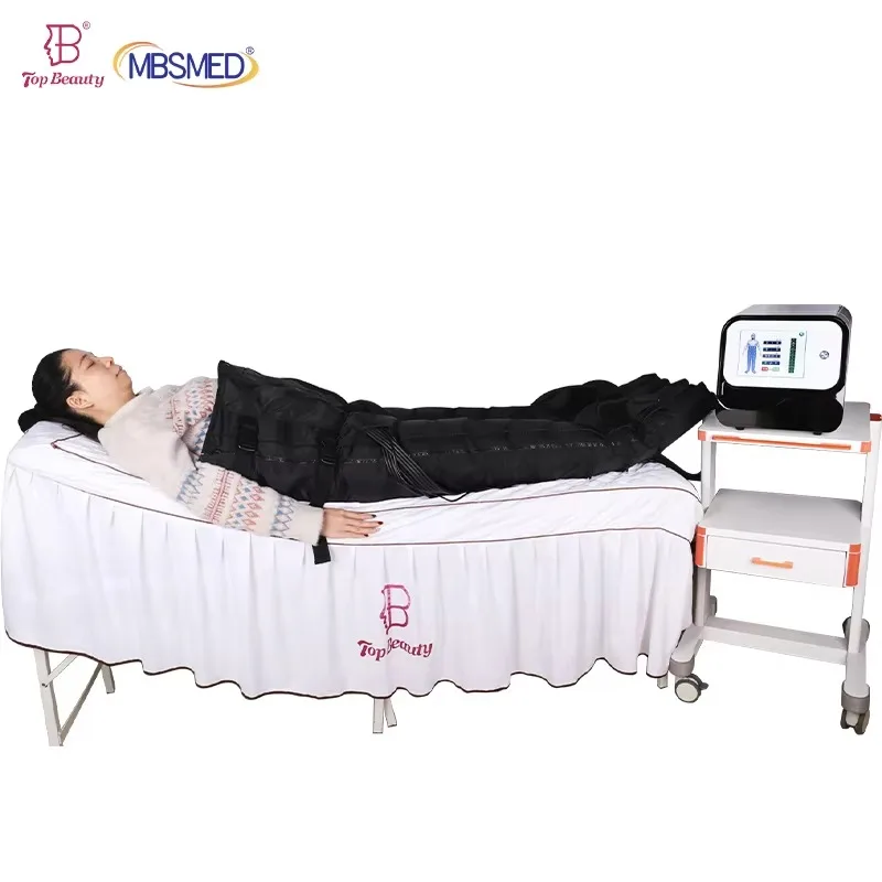 

Profesional Infrared Presoterapia Lymphatic Drainage Machine Pressotherapy Device for Legs air Compression Leg Foot Massager