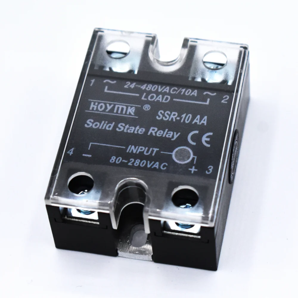 HOYMK SSR AC Control AC 110V 220V Input 24V-480V Load 10a 40a 100a 120a High Current Solid State Relay 220v AC