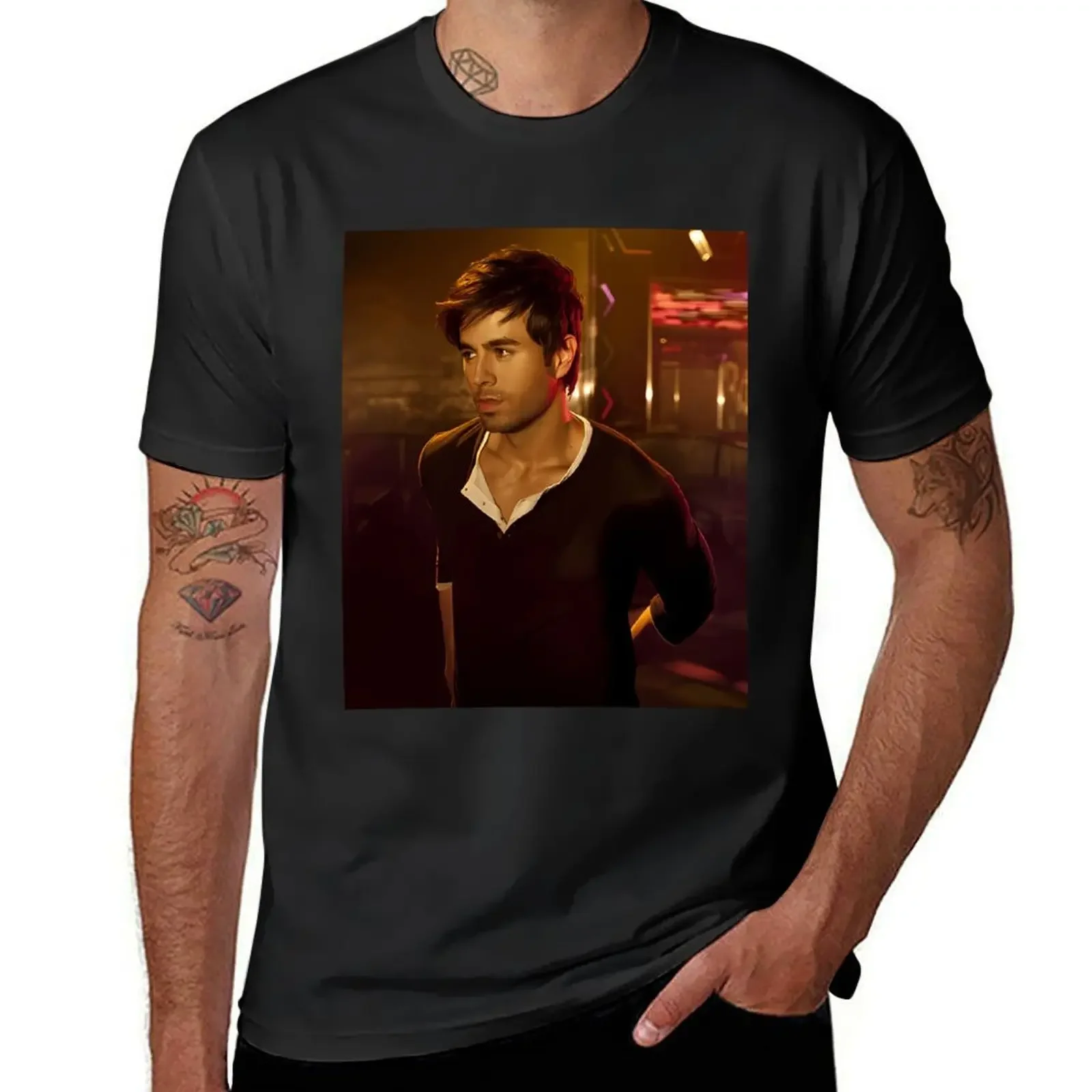 

jol Enrique ly Iglesias rin tour 2020 T-Shirt plain shirts graphic tee plus size clothes mens graphic t-shirts hip hop