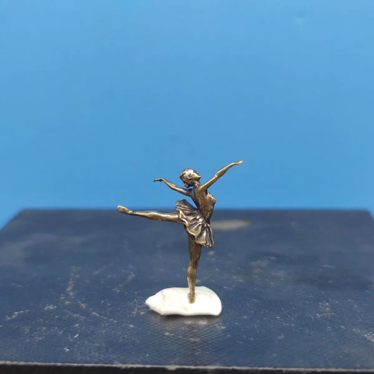 النحاس الحسية البجعة السوداء نموذج DIY مصغرة المشهد زخرفة مصغرة راقصة الباليه صور المشهد العناصر الزخرفية الصغيرة #5