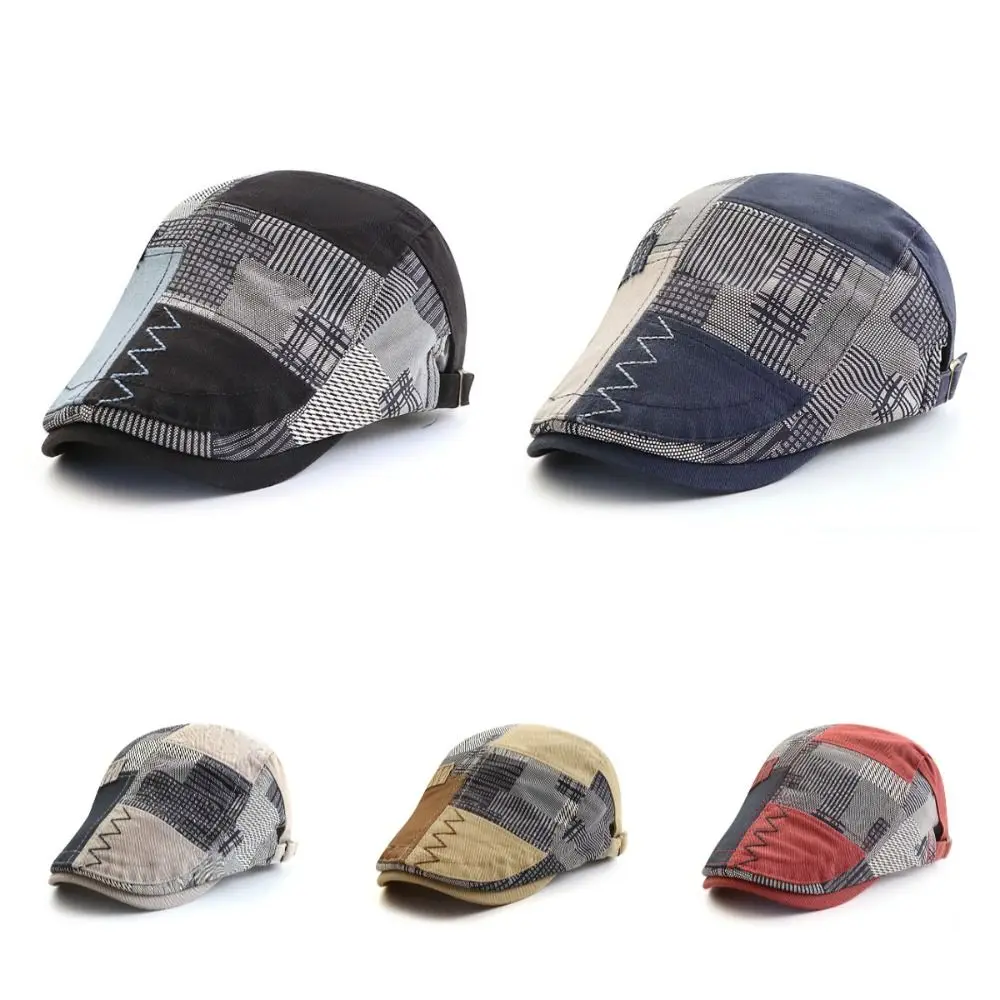 تنفس قابل للتعديل الرجال قبعة بيسبول أغطية الرأس القطن غير النظامية منقوشة القبعات Boinas قبعة مسطحة الرسام قبعات واقية من الشمس