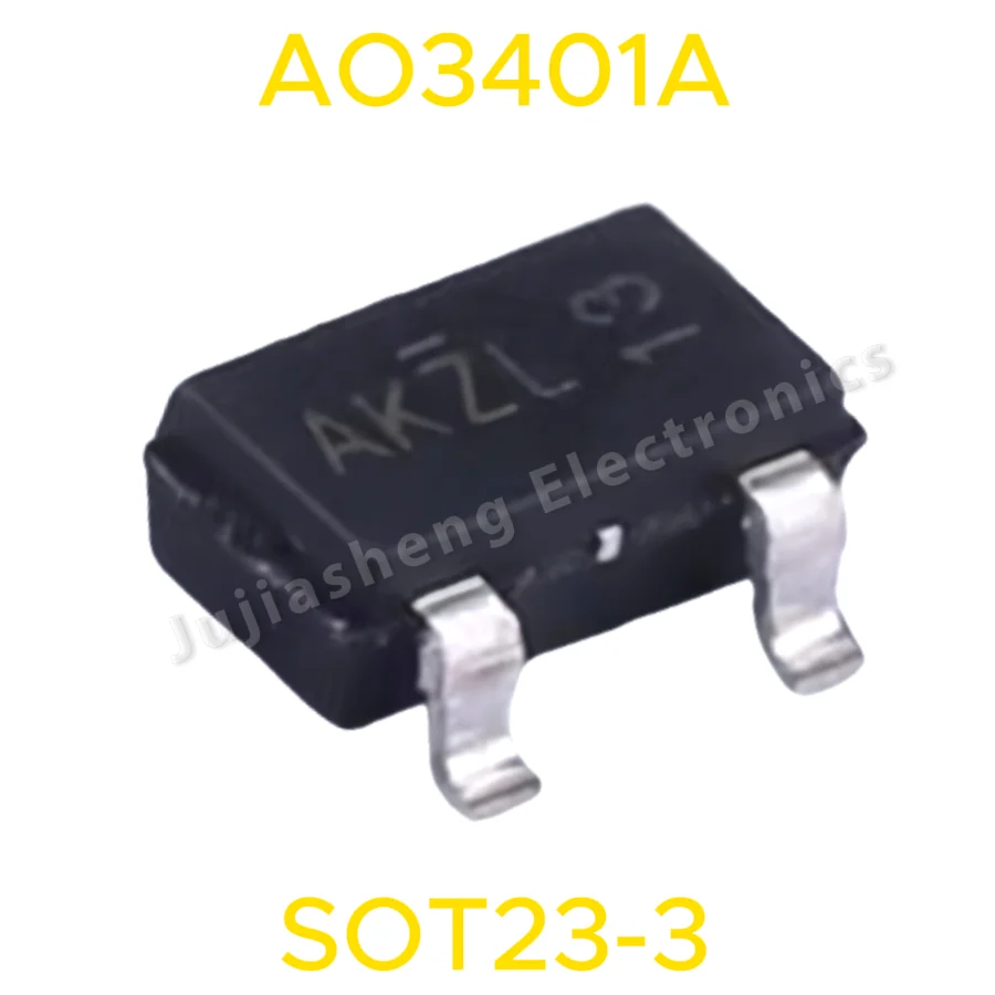 50pcs AO3401A AO3401 SOT23 New original  AKZL diode mosfet Field Effect Transis IC Electronic Component  integrated circuit