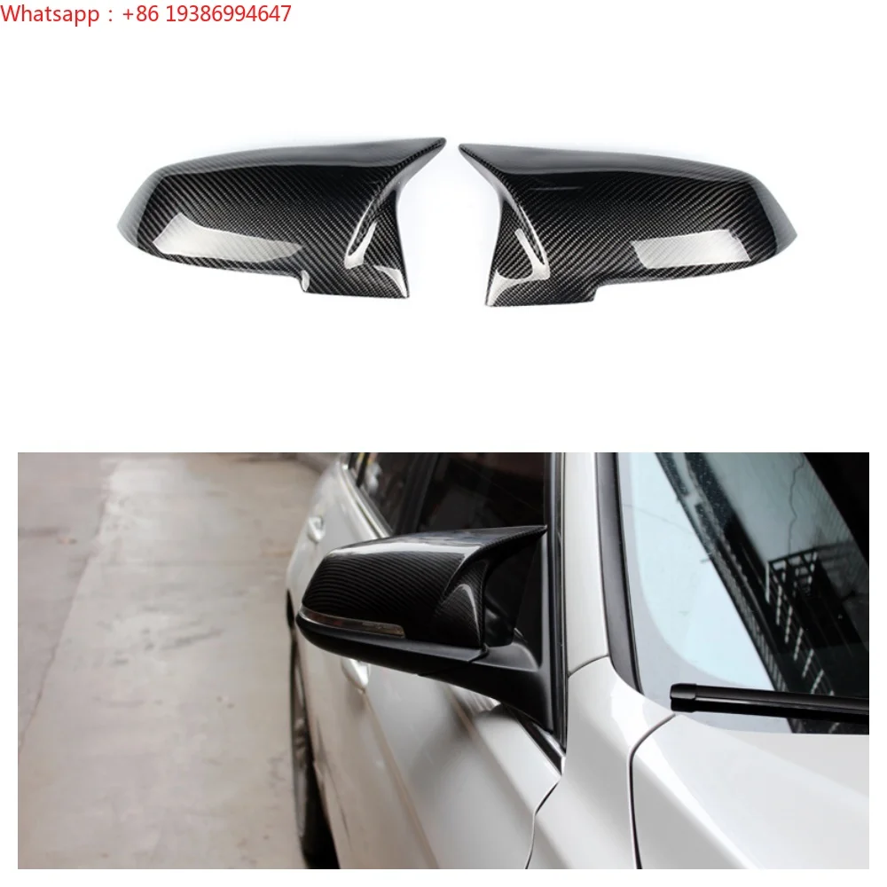 For Real Carbon Fiber Style-AN Replacement Side Mirror Cover for BMW 3-Series 4-Series F20 F22 F23 F30 F32 F33 F36 F87 M2 X1