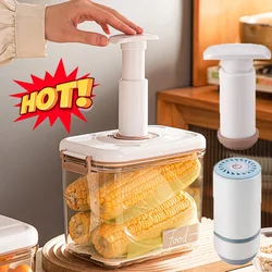 Food Vacuum Storage Box Sealed Fresh-Keeping Box Large Capacity Food Dispenser with Vacuum Pump Transparent Storage Container