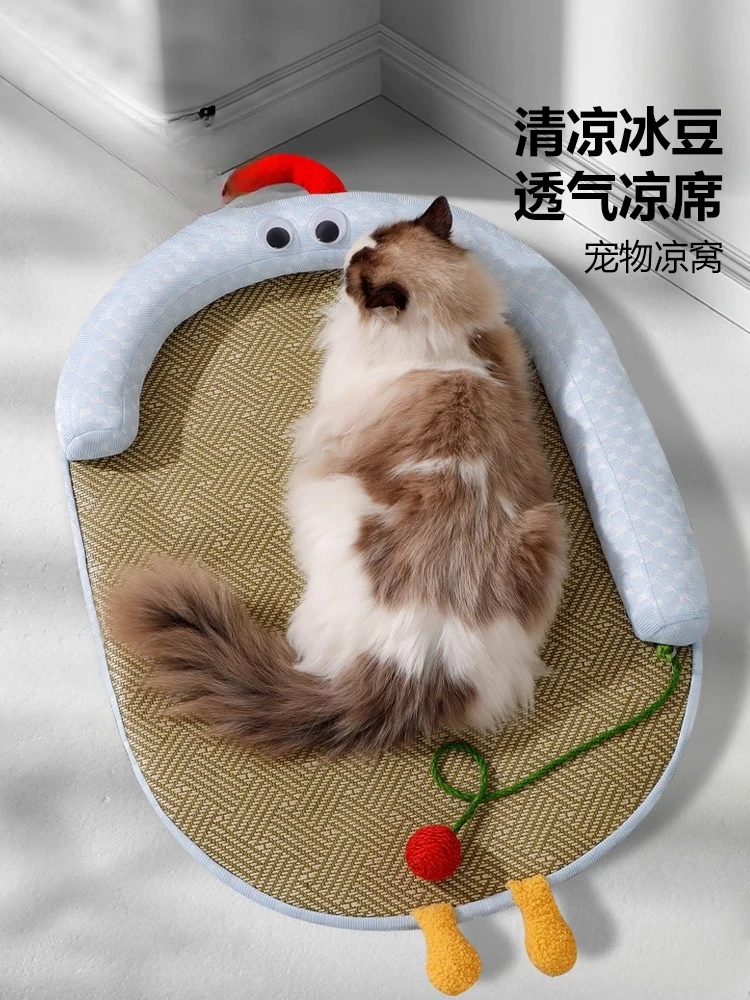 Pet Ice Mat Summer Ice Nest Mat Cooling Cat Nest Sleeping Mat