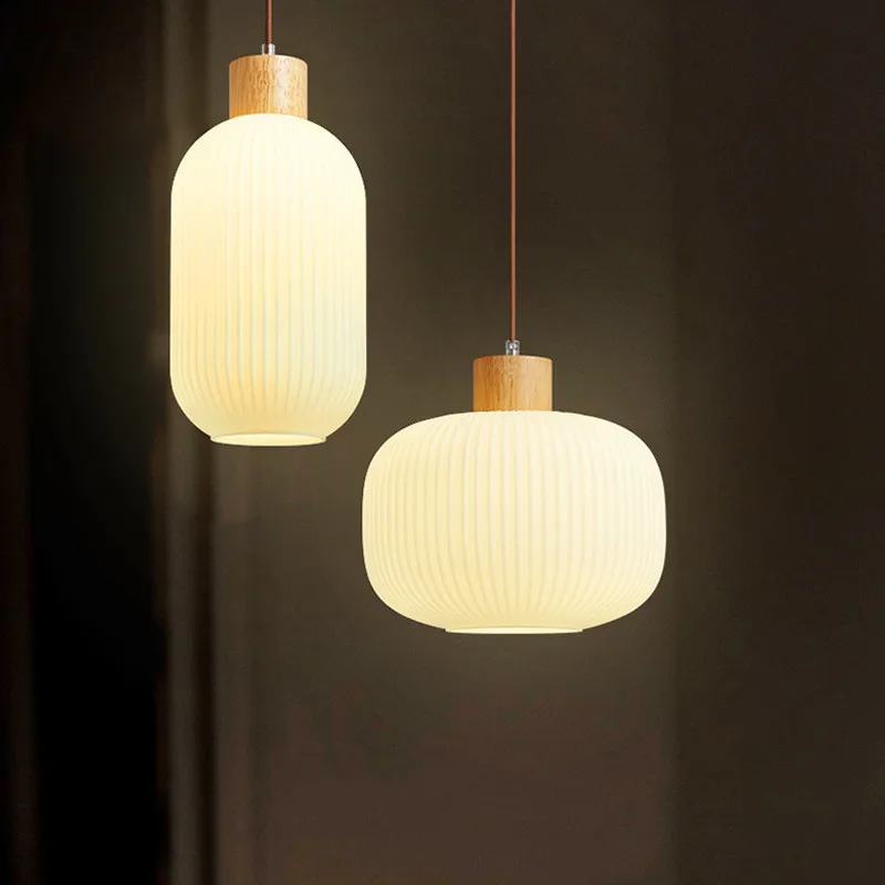 

Modern LED Pendant Lamp Loft Dining Roon Bedroom Glass Lampshade Chandelier Pendant Lamp Home Lighting Fixture E27 Base Lamps