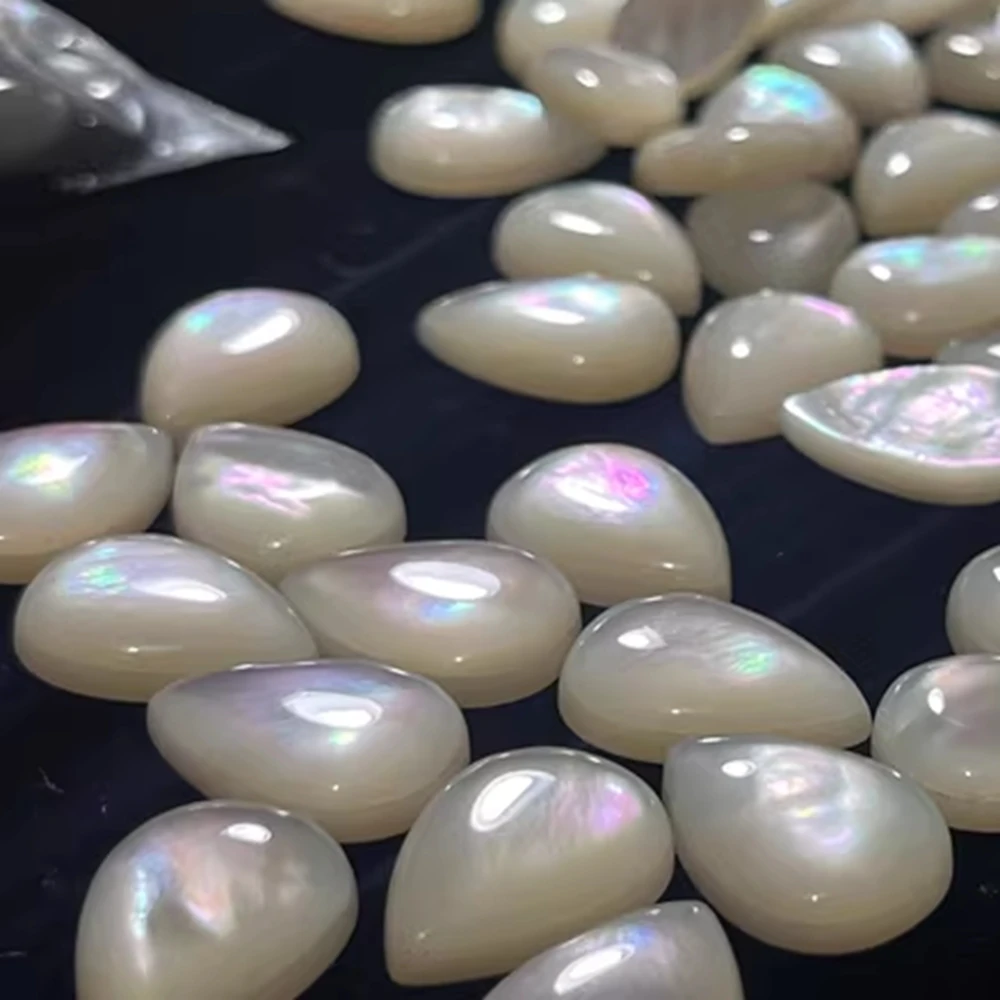 13X18mm perla de labio blanco Natural ostra Forring perla de piedras preciosas sueltas joyería y accesorios DIY