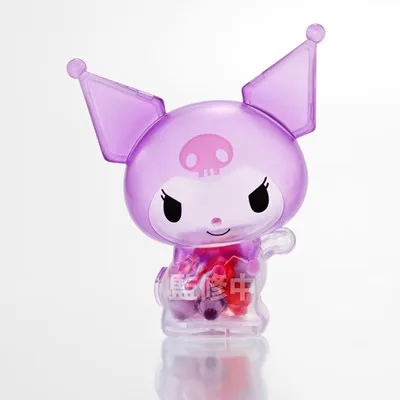 Jarro Transparente de Doces Sanrio, Enfeite de Personagens, Melodia, Kuromi, Cinnamoroll, Pompom, Purin, Pochacco, Figuras Anime, Brinquedos Modelo, Presente