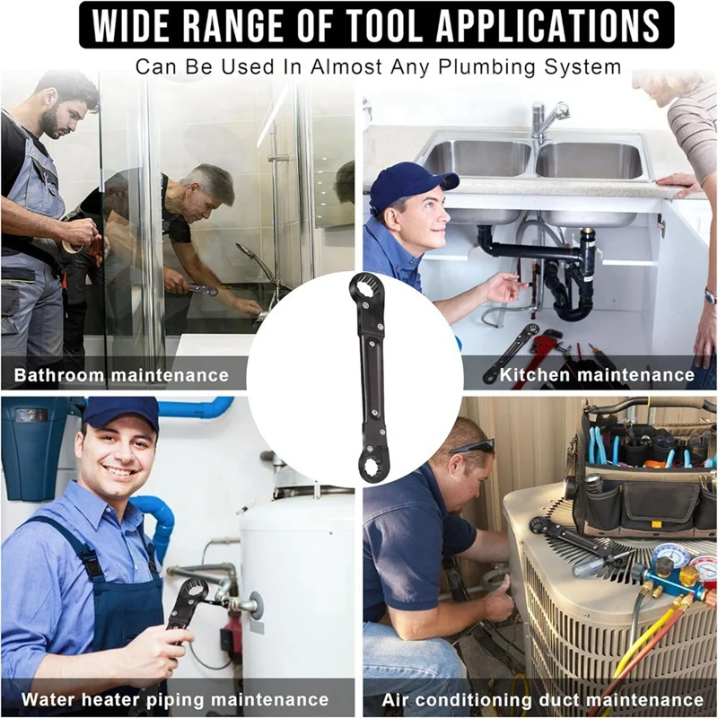 Ferramentas de encanamento, kit de chave de parada de ângulo, ferramenta de remoção de parada de ângulo para instalação de nova parada de ângulo de compressão c