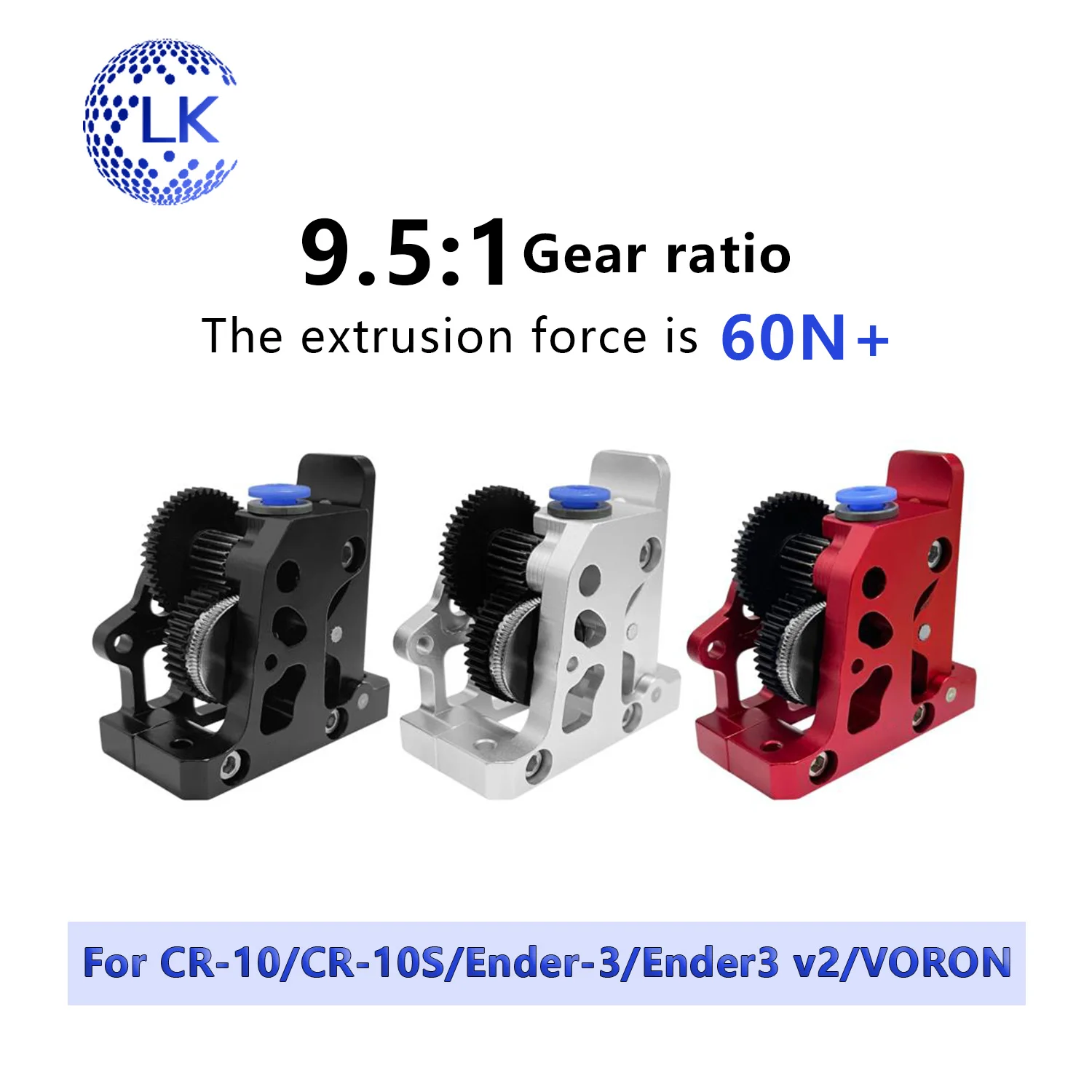 

Dual Gear Extruder HGX LITE Extruder Reduction Gear High Speed Motor 3D Printer Extruder For Creality Ender3 v2 VORON/CR-10