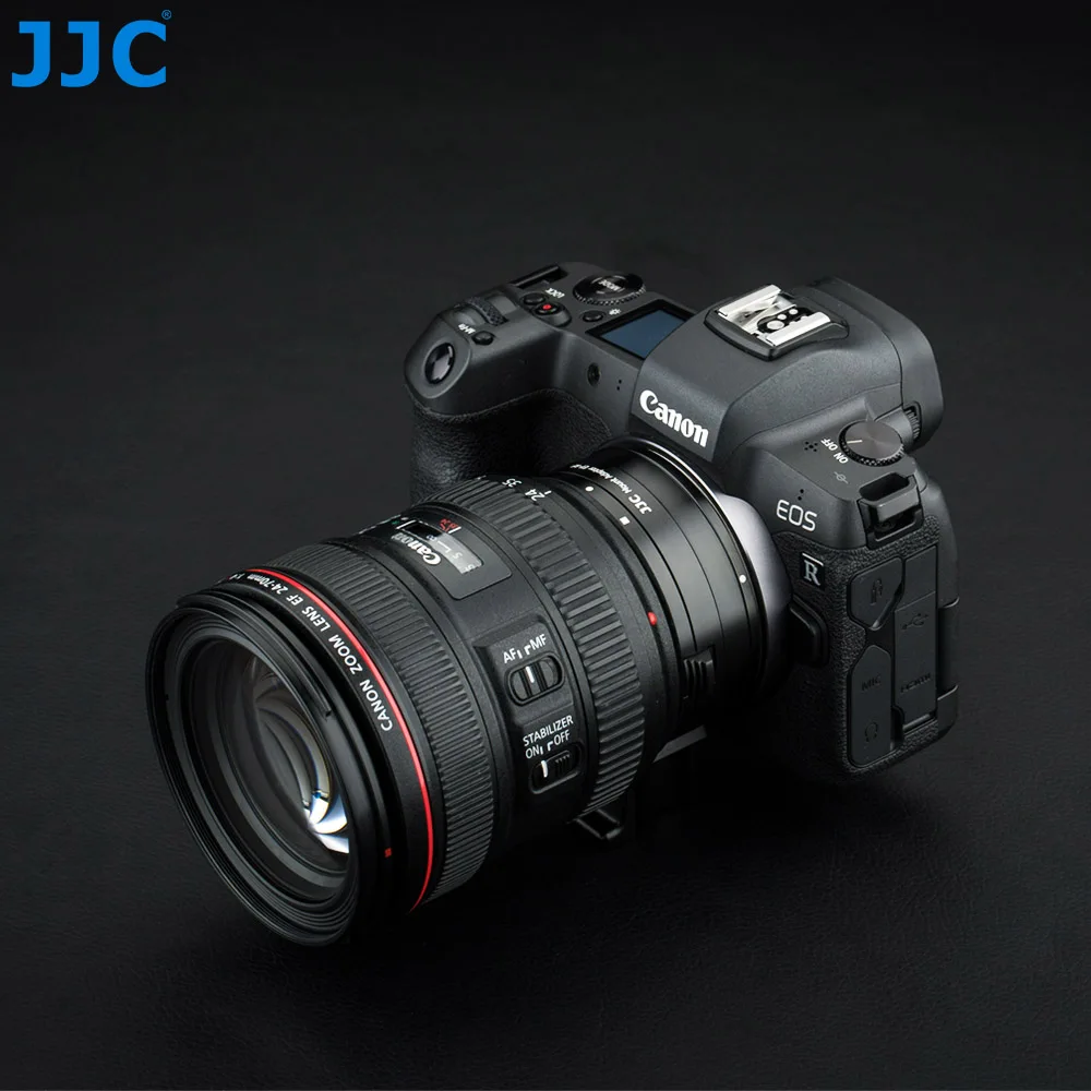 JJC EF-EOS R Mount Adapter Auto Focus Converter for Canon EF/EF-S Lens to RF Mount Camera for R8 R50 R R5 R6 Mark II R3 RP R5C