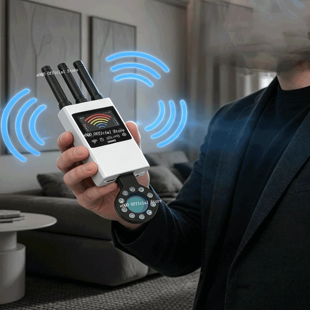 

NEW Wireless RF Signal Detector Bug GSM Audio GPS Tracker Mini Camera Finder Camera IR Scanning AI Standby Automatic Detection