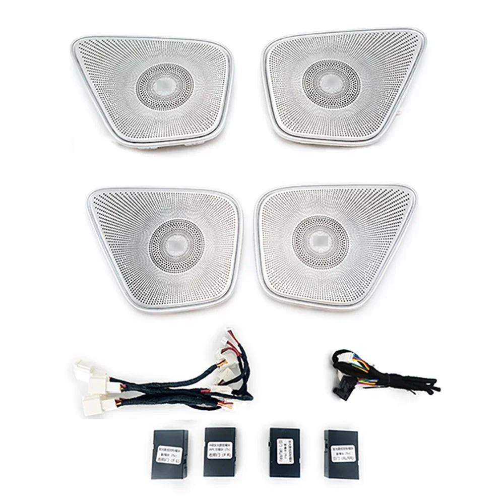Car Door Stereo Speaker Sticker Cover Trim Horn Audio Decoration With Ambient Light For -GLB-class X247 W247