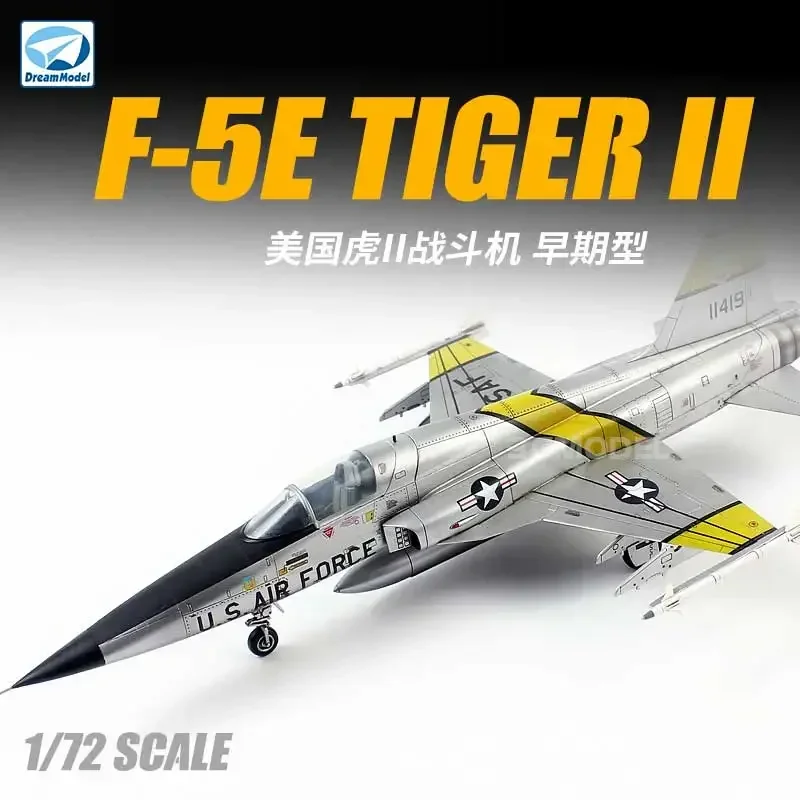 مجموعة طائرات تجميع نموذج الأحلام DM 720013   US F-5E Tiger II Fighter (الإصدار المبكر) بمقياس 1/72