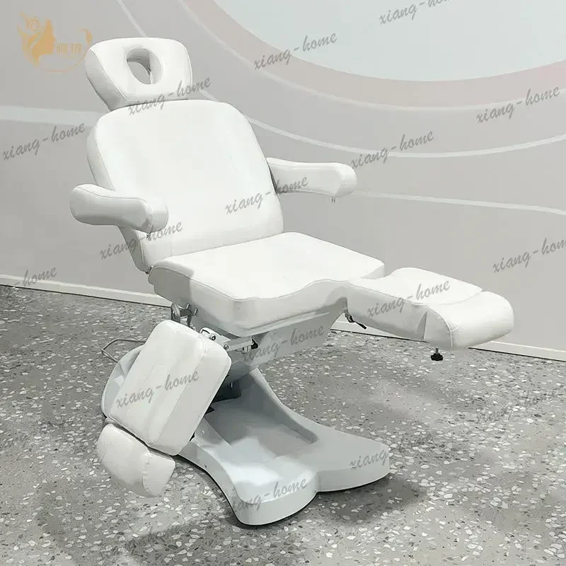 LSElectric 3 Motor Massage Bed With Metal Frame Folding Salon Table Synthetic Leather Headrest Armrests For Spa Beauty
