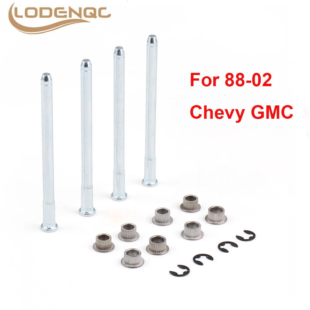 Iron Silver Door Hinge Pins Pin And Bushing Kit For 88-02 Chevy For GMC Fullsize Truck SUV 1988-2002 LC101922