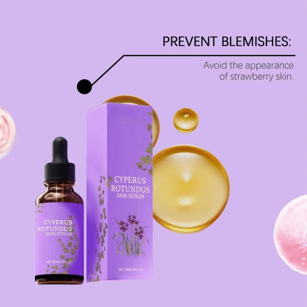 Effektiv befeuchtendes Cyperglow-Hautserum, natürliches, feuchtigkeitsspendendes Cyperus-Rotundusöl, nährendes Haarentfernungsöl für alle Hauttypen