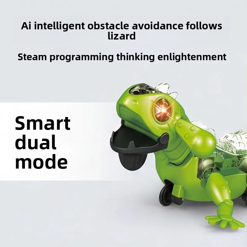 DIY Smart Lizard Robot Kit STEM Educational Toy With Follow Obstacle Avoidance Mode Kids Science Building Kit