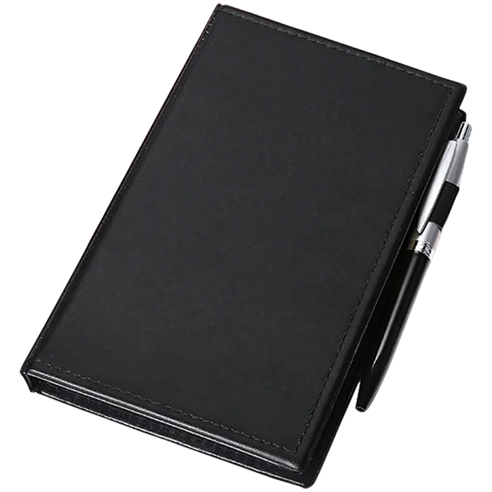 1세트 스티키 메모 패드 컬러 페이지 탭 노트북 PU 커버 사무실 학교 용품 다용도 접착 메모 리마인더