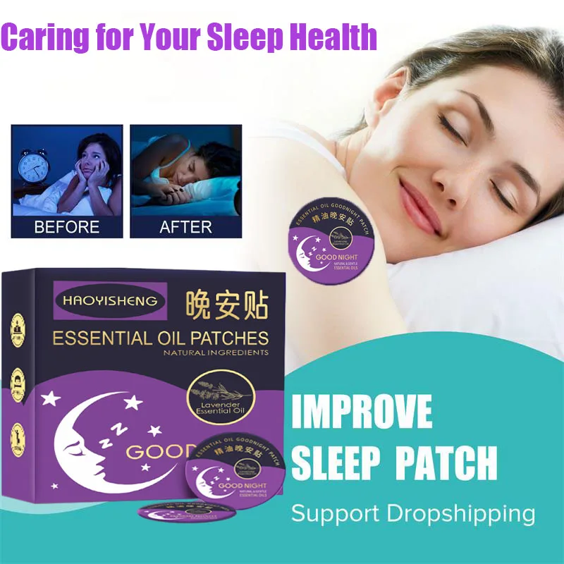 

Insomnia Treatment Patches Deep Fall Asleep Relax Nerve Anxiety Relieve Fatigue Soothing Mood Help Sleeping Sleep Health Care